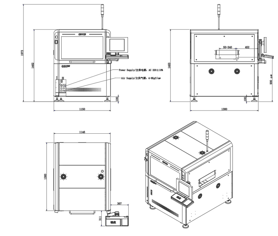GKG GSK SMT Stencil Printer for high-speed printing